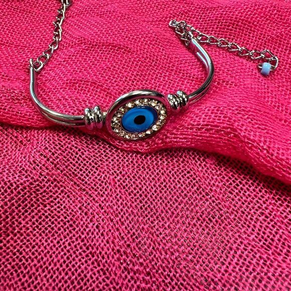 Evil Eye Bangle Bracelet - Picture 2 of 5